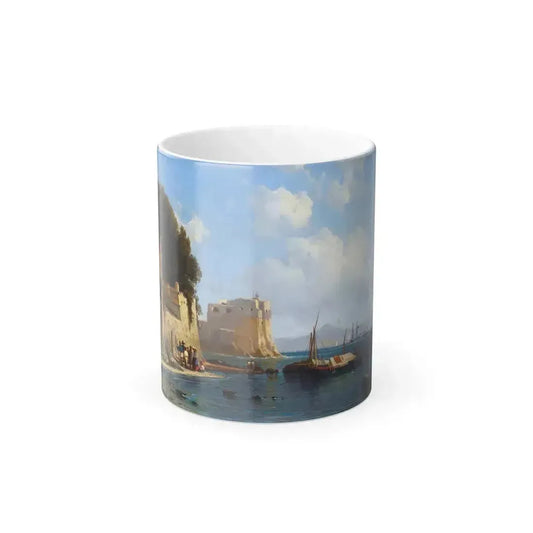 Alexei Petrovich Bogoliubov (1824-1896) Coastline Near Sorrento - 1857 - Color Changing Mug 11oz 11oz - Go Mug Yourself