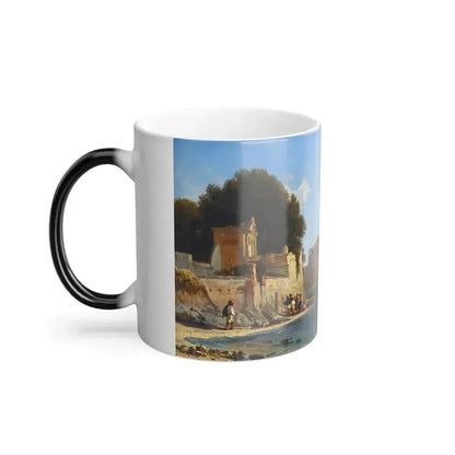 Alexei Petrovich Bogoliubov (1824-1896) Coastline Near Sorrento - 1857 - Color Changing Mug 11oz - Go Mug Yourself