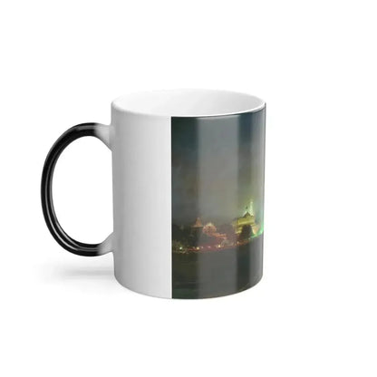 Alexei Petrovich Bogoliubov (1824-1896) Illumination of the Kremlin - Oil on Canvas - 1883 - Color Changing Mug 11oz - Go Mug Yourself