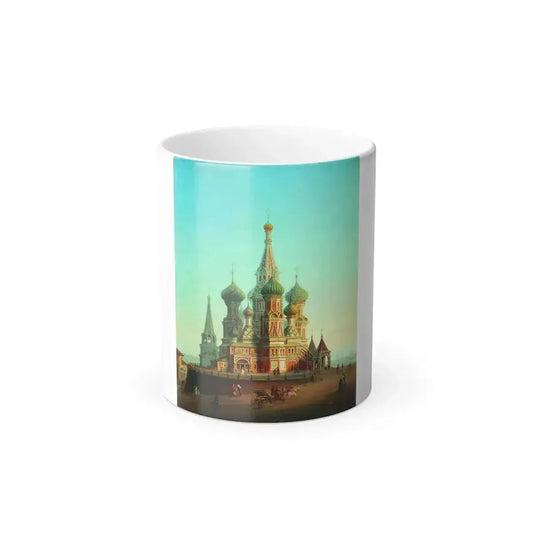 Alexei Petrovich Bogoliubov (1824-1896) Saint Basil's Cathedral - Oil on Canvas - Color Changing Mug 11oz 11oz - Go Mug Yourself