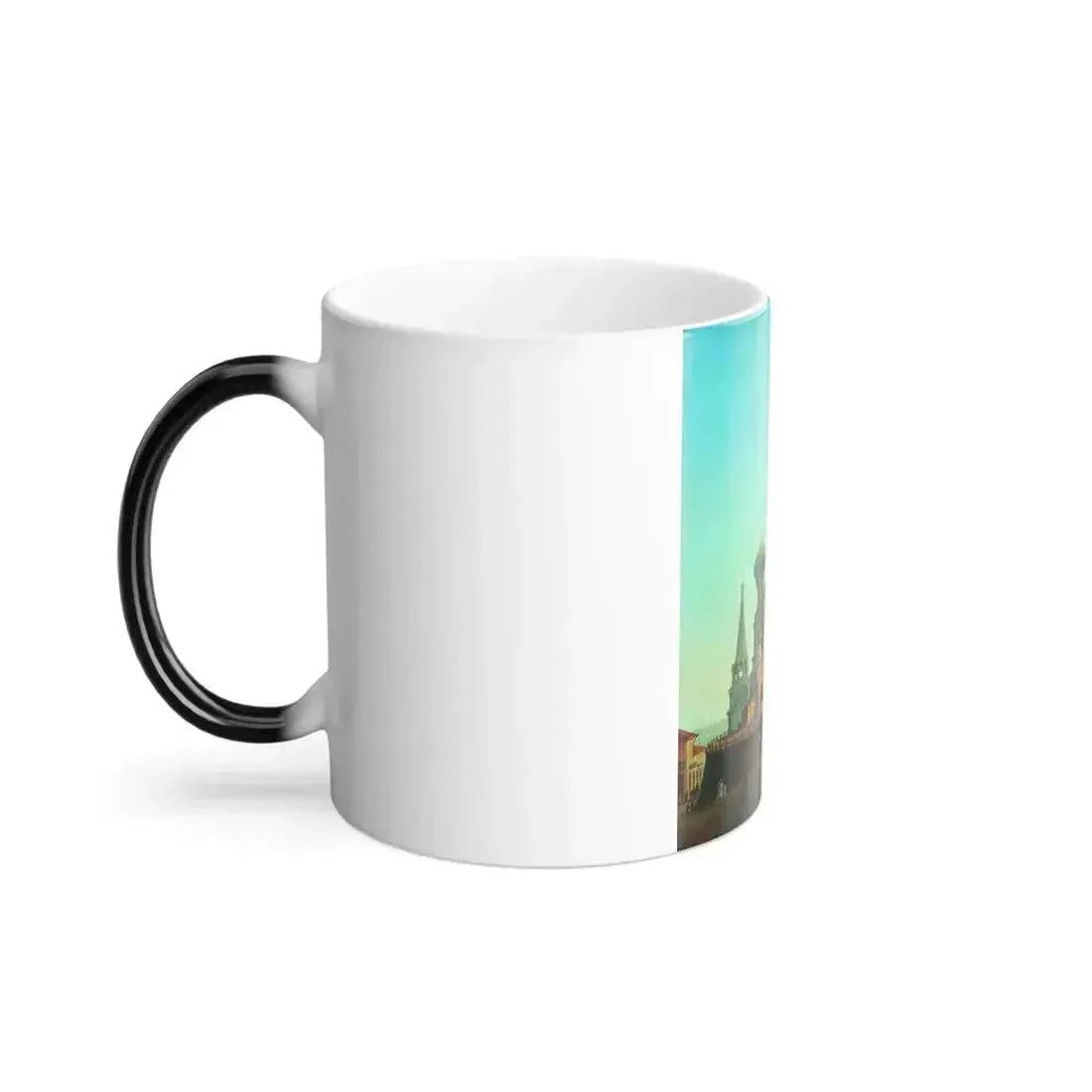 Alexei Petrovich Bogoliubov (1824-1896) Saint Basil's Cathedral - Oil on Canvas - Color Changing Mug 11oz - Go Mug Yourself