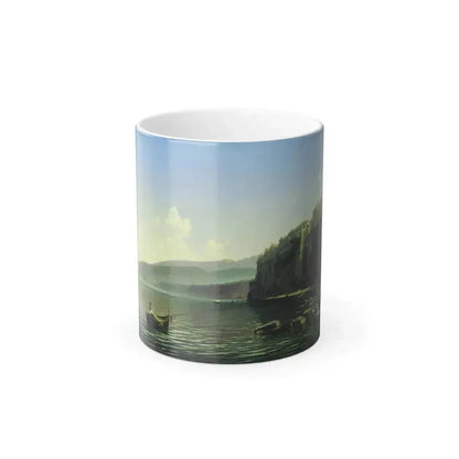 Alexei Petrovich Bogoliubov (1824-1896) Seashore (Sorrento) - Oil on Canvas 1850 - Color Changing Mug 11oz 11oz - Go Mug Yourself