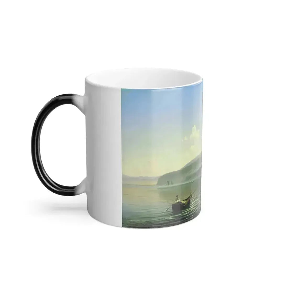 Alexei Petrovich Bogoliubov (1824-1896) Seashore (Sorrento) - Oil on Canvas 1850 - Color Changing Mug 11oz - Go Mug Yourself