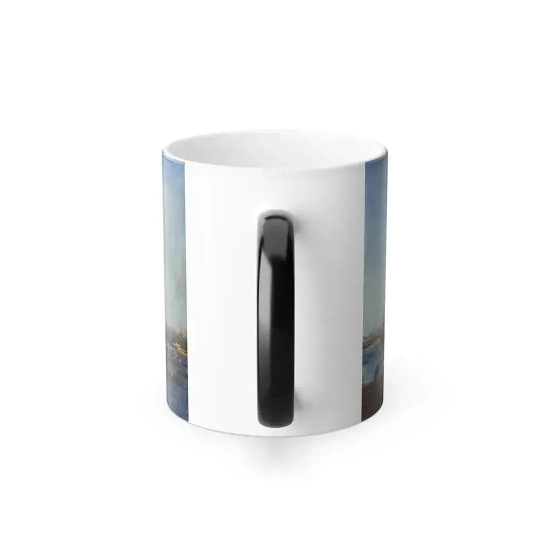 Alexei Petrovich Bogoliubov (1824-1896) The Entrance of the Russian Fleet into Toulon Harbour - Oil on C-0 - Color Changing Mug 11oz - Go Mug Yourself