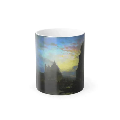 Alexei Petrovich Bogoliubov (1824-1896) Venice at night - Oil on Canvas 1850 - Color Changing Mug 11oz 11oz - Go Mug Yourself