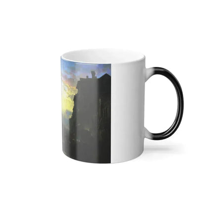 Alexei Petrovich Bogoliubov (1824-1896) Venice at night - Oil on Canvas 1850 - Color Changing Mug 11oz - Go Mug Yourself