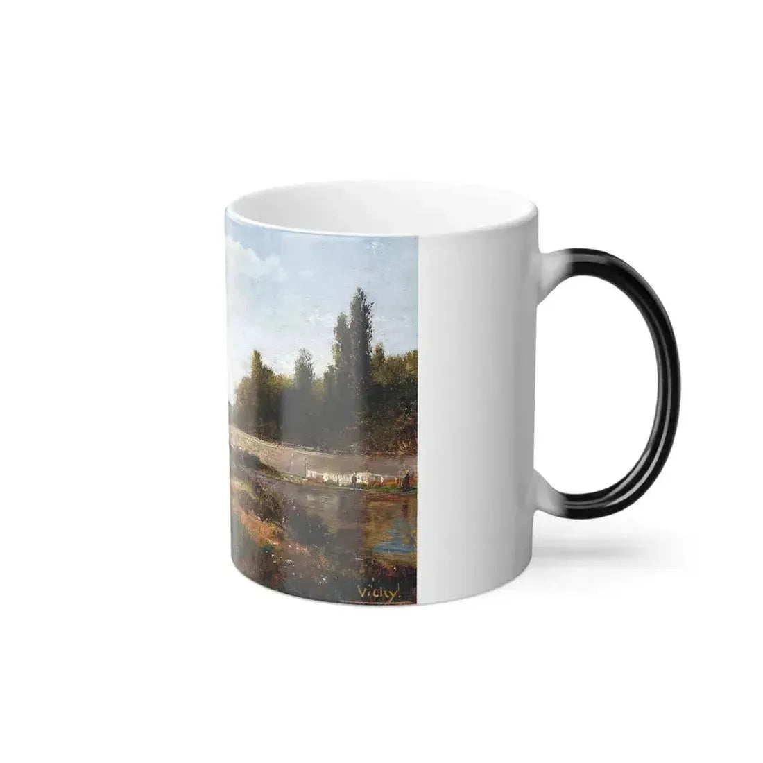 Alexei Petrovich Bogoliubov (1824-1896) Vichy - Oil on panel - Color Changing Mug 11oz - Go Mug Yourself