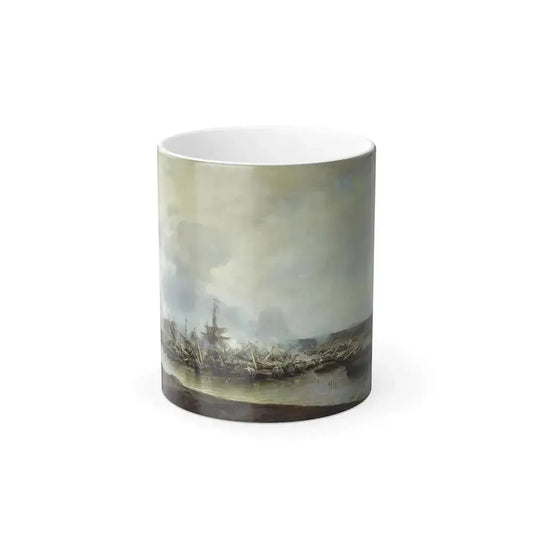 Alexei Petrovich Bogolyubov (1824-1896) Battle near Gangut on the 27th July 1714 (The Great Northern War-0 - Color Changing Mug 11oz 11oz - Go Mug Yourself