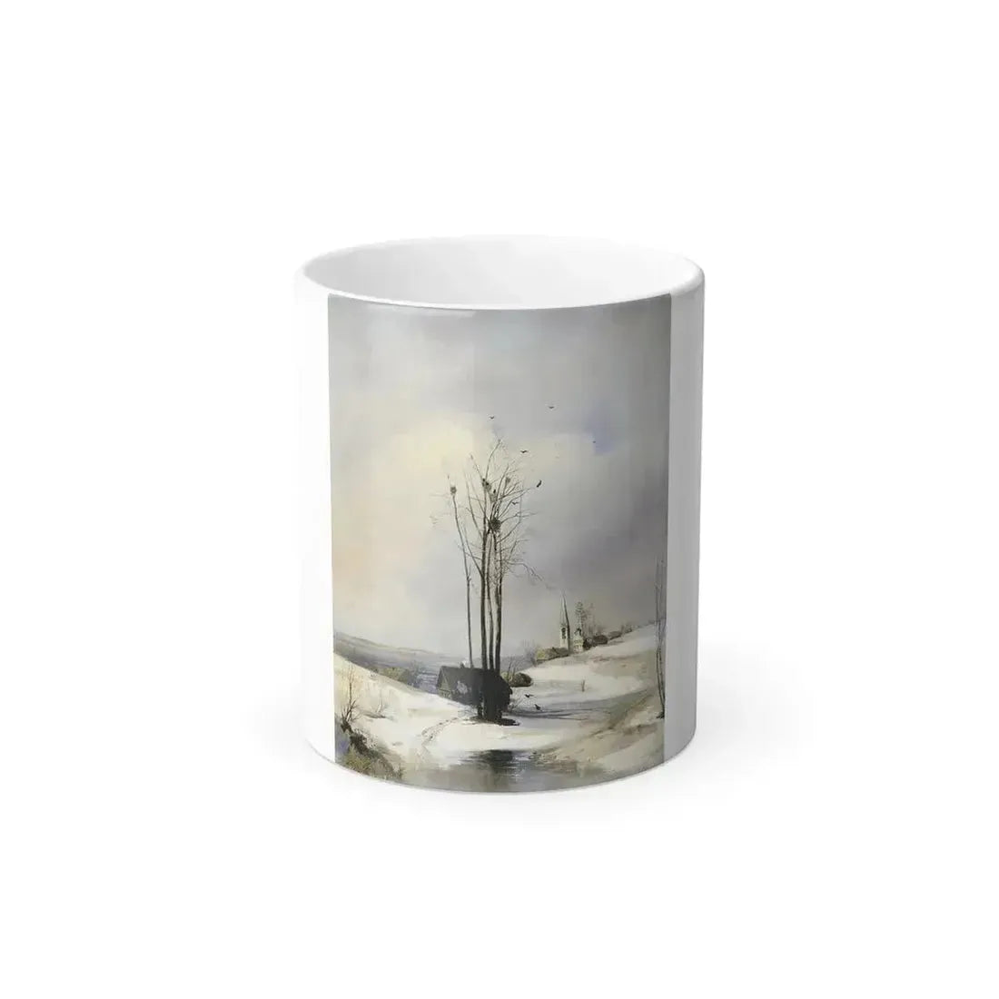Alexei Savrasov (1830-1897) Early spring thaw - 1885 - Color Changing Mug 11oz 11oz - Go Mug Yourself