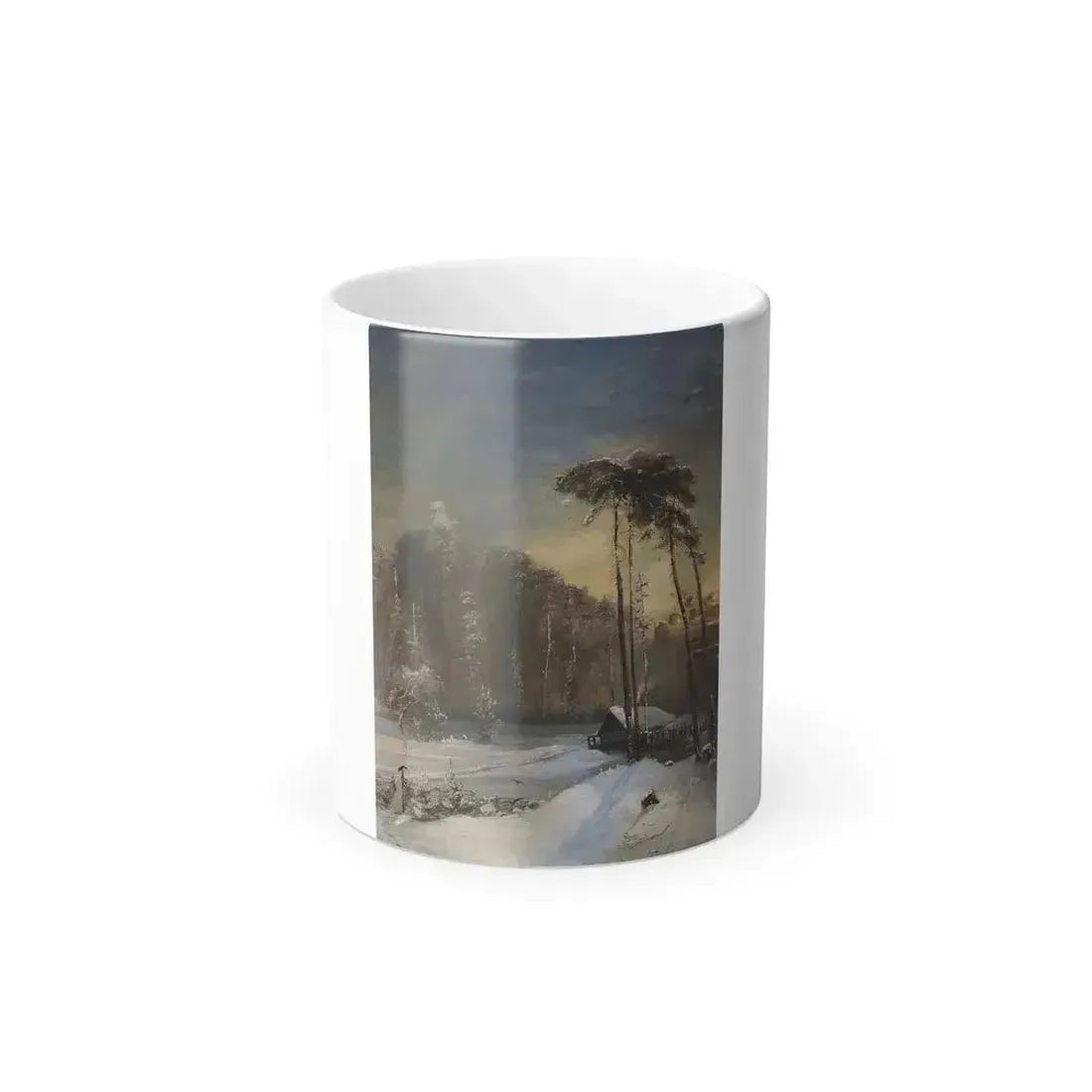 Alexei Savrasov (1830-1897)  Forest in the Frost - 1890 - Color Changing Mug 11oz 11oz - Go Mug Yourself