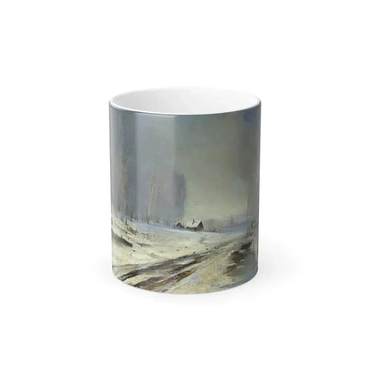 Alexei Savrasov (1830-1897) Sea of mud - oil on canvas - 1894 - Color Changing Mug 11oz 11oz - Go Mug Yourself