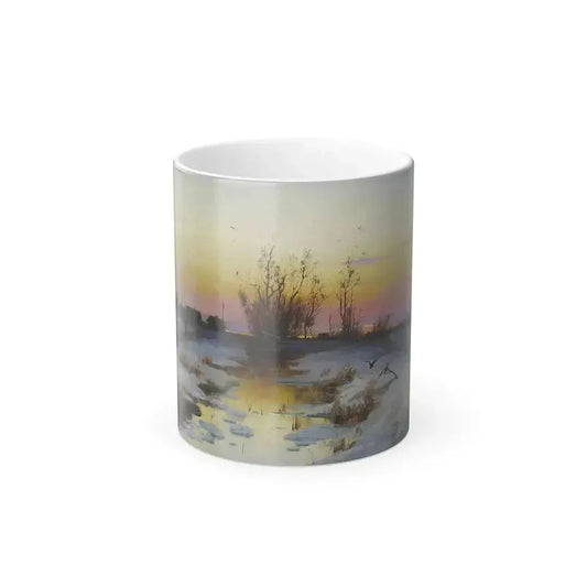 Alexei Savrasov (1830-1897) Spring Evening - Color Changing Mug 11oz 11oz - Go Mug Yourself