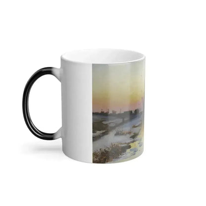 Alexei Savrasov (1830-1897) Spring Evening - Color Changing Mug 11oz - Go Mug Yourself