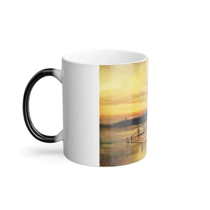 Alexei Savrasov (1830-1897) Spring Thaw, Yaroslavl - Color Changing Mug 11oz - Go Mug Yourself