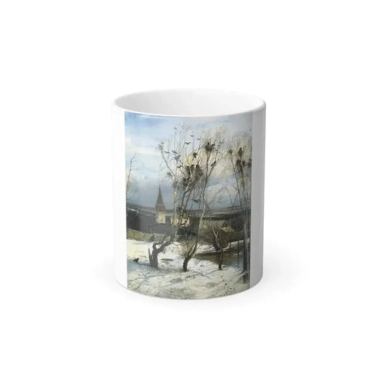 Alexei Savrasov (1830-1897) The Rooks Have Come Back - 1871 - Color Changing Mug 11oz 11oz - Go Mug Yourself