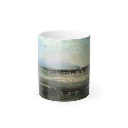 Alexei Savrasov (1830-1897) The Volga Overflowing its Banks by Yaroslav - Color Changing Mug 11oz 11oz - Go Mug Yourself