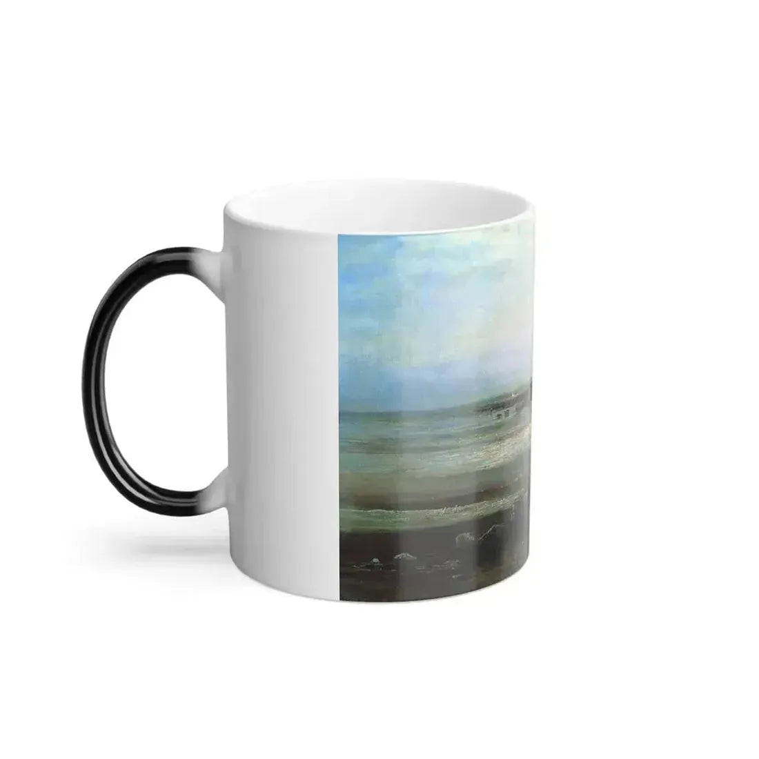 Alexei Savrasov (1830-1897) The Volga Overflowing its Banks by Yaroslav - Color Changing Mug 11oz - Go Mug Yourself