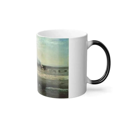 Alexei Savrasov (1830-1897) The Volga Overflowing its Banks by Yaroslav - Color Changing Mug 11oz - Go Mug Yourself