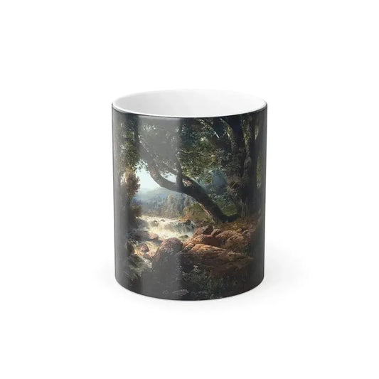 Alexei Savrasov (1830-1897) Waterfall - oil on canvas 1868 - Color Changing Mug 11oz 11oz - Go Mug Yourself