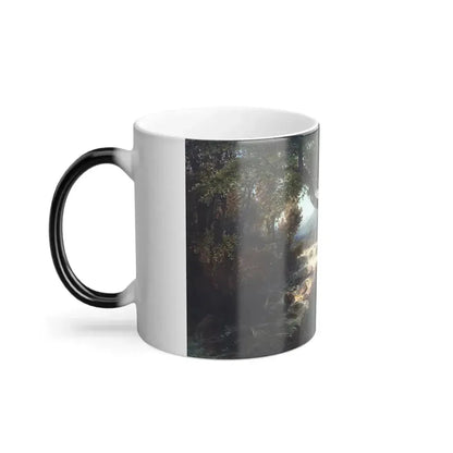 Alexei Savrasov (1830-1897) Waterfall - oil on canvas 1868 - Color Changing Mug 11oz - Go Mug Yourself