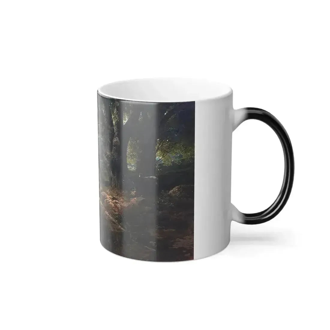 Alexei Savrasov (1830-1897) Waterfall - oil on canvas 1868 - Color Changing Mug 11oz - Go Mug Yourself
