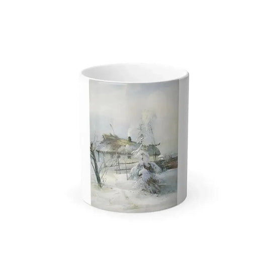 Alexei Savrasov (1830-1897)  Winter - Color Changing Mug 11oz 11oz - Go Mug Yourself