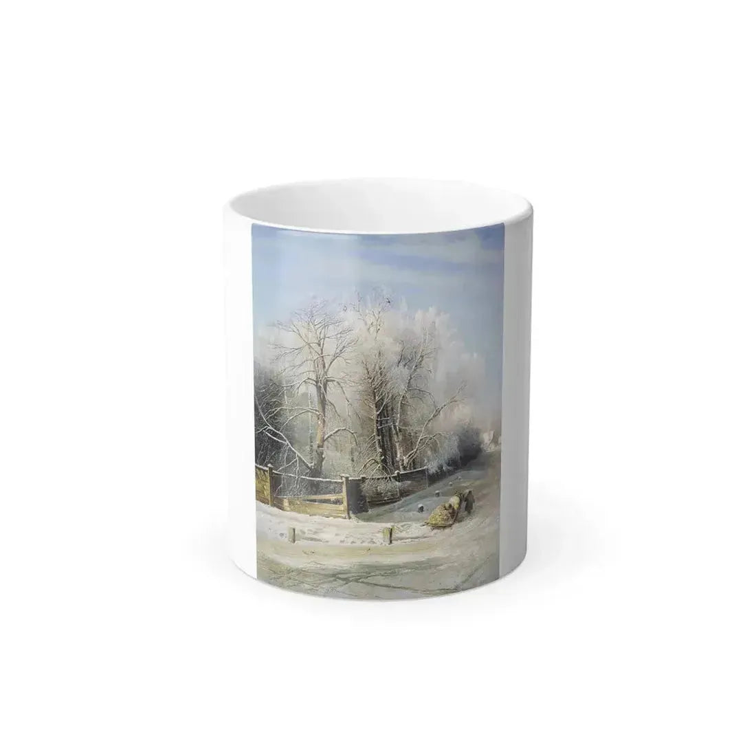 Alexei Savrasov (1830-1897) Winter landscape - Oil on canvas 1873 - Color Changing Mug 11oz 11oz - Go Mug Yourself