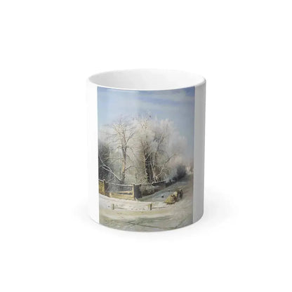 Alexei Savrasov (1830-1897) Winter landscape - Oil on canvas 1873 - Color Changing Mug 11oz 11oz - Go Mug Yourself