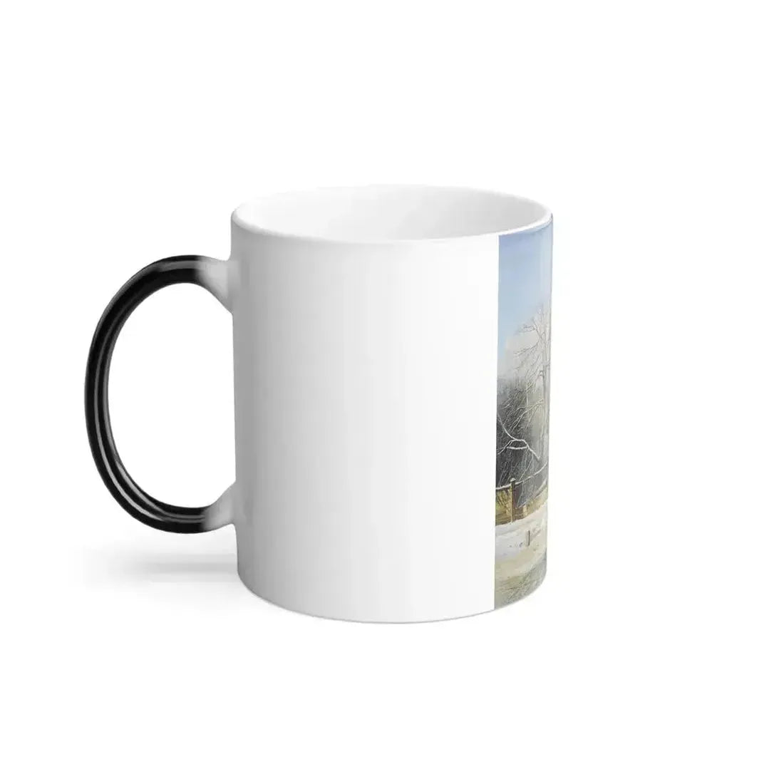 Alexei Savrasov (1830-1897) Winter landscape - Oil on canvas 1873 - Color Changing Mug 11oz - Go Mug Yourself