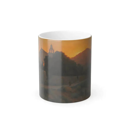 Alexei Vasilievich Hanzen (1876-1937) CHURCH IN DUBROVNIK - oil on canvas - Color Changing Mug 11oz Default Title 11oz - Go Mug Yourself