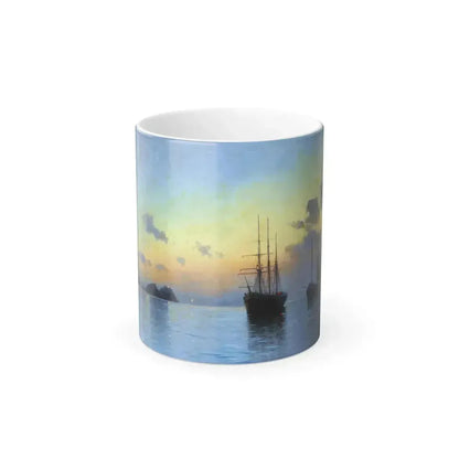 Alexei Vasilievich Hanzen (1876-1937) Seascape - Oil on Canvas - Color Changing Mug 11oz 11oz - Go Mug Yourself