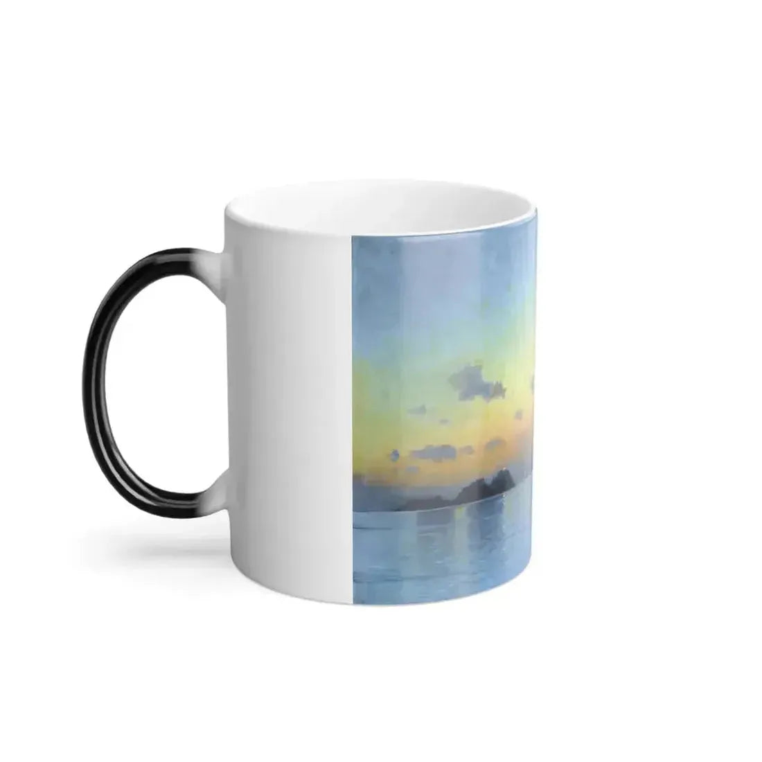 Alexei Vasilievich Hanzen (1876-1937) Seascape - Oil on Canvas - Color Changing Mug 11oz - Go Mug Yourself