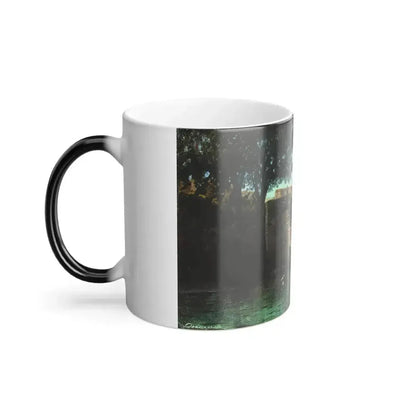 Alexey Petrovich Bogolyubov (1824-1896) A Pier - Oil on Canvas - Color Changing Mug 11oz - Go Mug Yourself