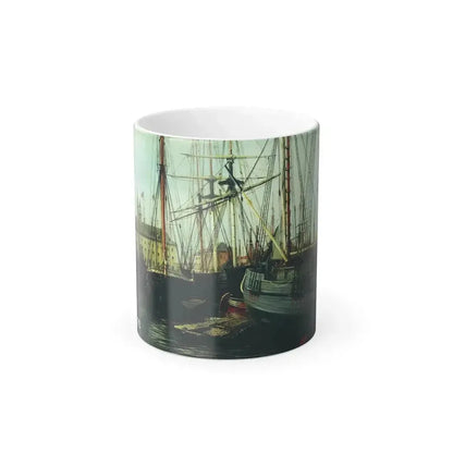 Alexey Petrovich Bogolyubov (1824-1896) Antwerp - Oil on Canvas 1854 - Color Changing Mug 11oz 11oz - Go Mug Yourself