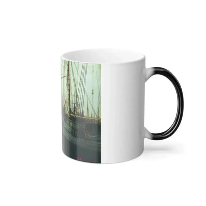 Alexey Petrovich Bogolyubov (1824-1896) Antwerp - Oil on Canvas 1854 - Color Changing Mug 11oz - Go Mug Yourself