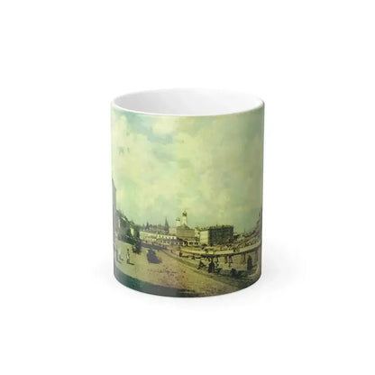 Alexey Petrovich Bogolyubov (1824-1896) Christ the Savior Cathedral in Moscow from Prechistenka - Oil on-0 - Color Changing Mug 11oz 11oz - Go Mug Yourself