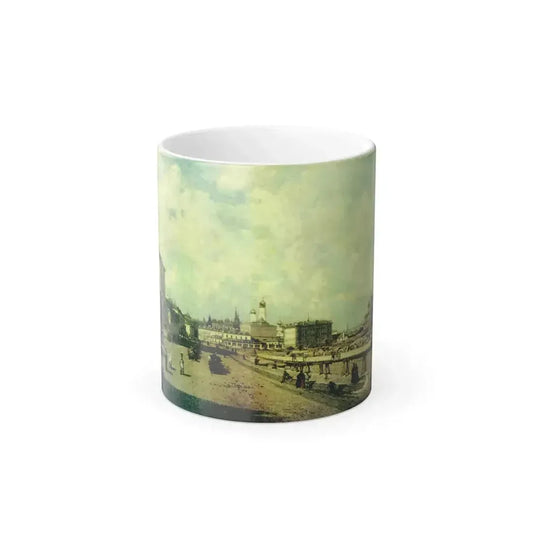 Alexey Petrovich Bogolyubov (1824-1896) Christ the Savior Cathedral in Moscow from Prechistenka - Oil on-0 - Color Changing Mug 11oz 11oz - Go Mug Yourself