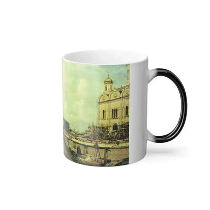 Alexey Petrovich Bogolyubov (1824-1896) Christ the Savior Cathedral in Moscow from Prechistenka - Oil on-0 - Color Changing Mug 11oz - Go Mug Yourself