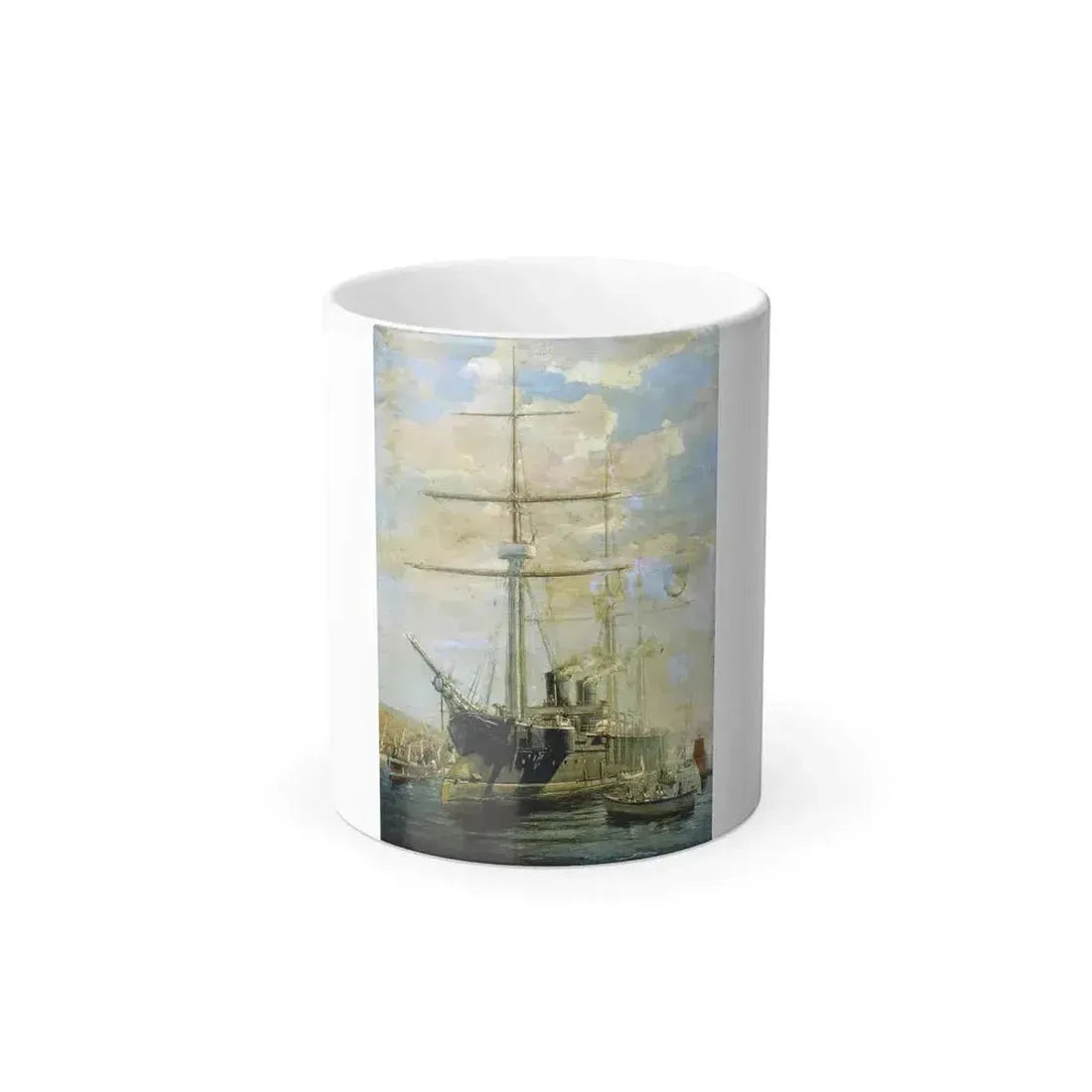 Alexey Petrovich Bogolyubov (1824-1896) Cruiser - Oil on Canvas 1880 - Color Changing Mug 11oz 11oz - Go Mug Yourself