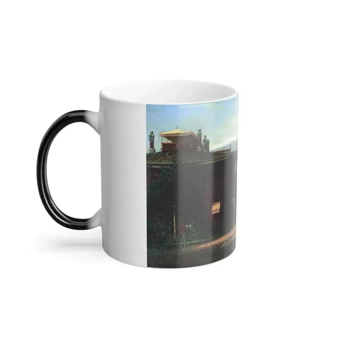 Alexey Petrovich Bogolyubov (1824-1896) Livadia Palace - Oil on Canvas - Color Changing Mug 11oz - Go Mug Yourself