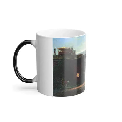 Alexey Petrovich Bogolyubov (1824-1896) Livadia Palace - Oil on Canvas - Color Changing Mug 11oz - Go Mug Yourself