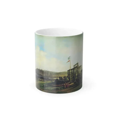 Alexey Petrovich Bogolyubov (1824-1896) Nizhny Novgorod Fair (Bell series) - Oil on Canvas 1862 - Color Changing Mug 11oz 11oz - Go Mug Yourself