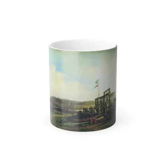 Alexey Petrovich Bogolyubov (1824-1896) Nizhny Novgorod Fair (Bell series) - Oil on Canvas 1862 - Color Changing Mug 11oz 11oz - Go Mug Yourself