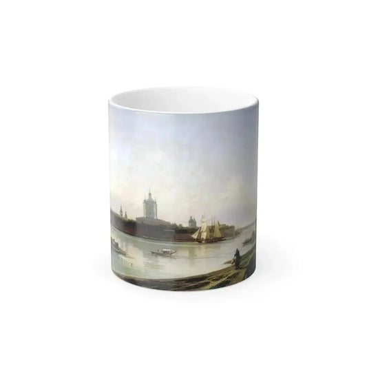 Alexey Petrovich Bogolyubov (1824-1896) Smolny Convent from the Great Ohta - Oil on Canvas 1870 - Color Changing Mug 11oz 11oz - Go Mug Yourself