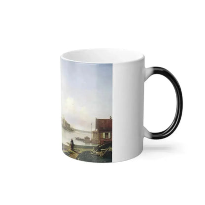 Alexey Petrovich Bogolyubov (1824-1896) Smolny Convent from the Great Ohta - Oil on Canvas 1870 - Color Changing Mug 11oz - Go Mug Yourself