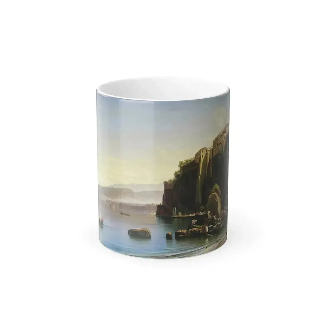 Alexey Petrovich Bogolyubov (1824-1896) Sorrento - Oil on Canvas 1855 - Color Changing Mug 11oz 11oz - Go Mug Yourself