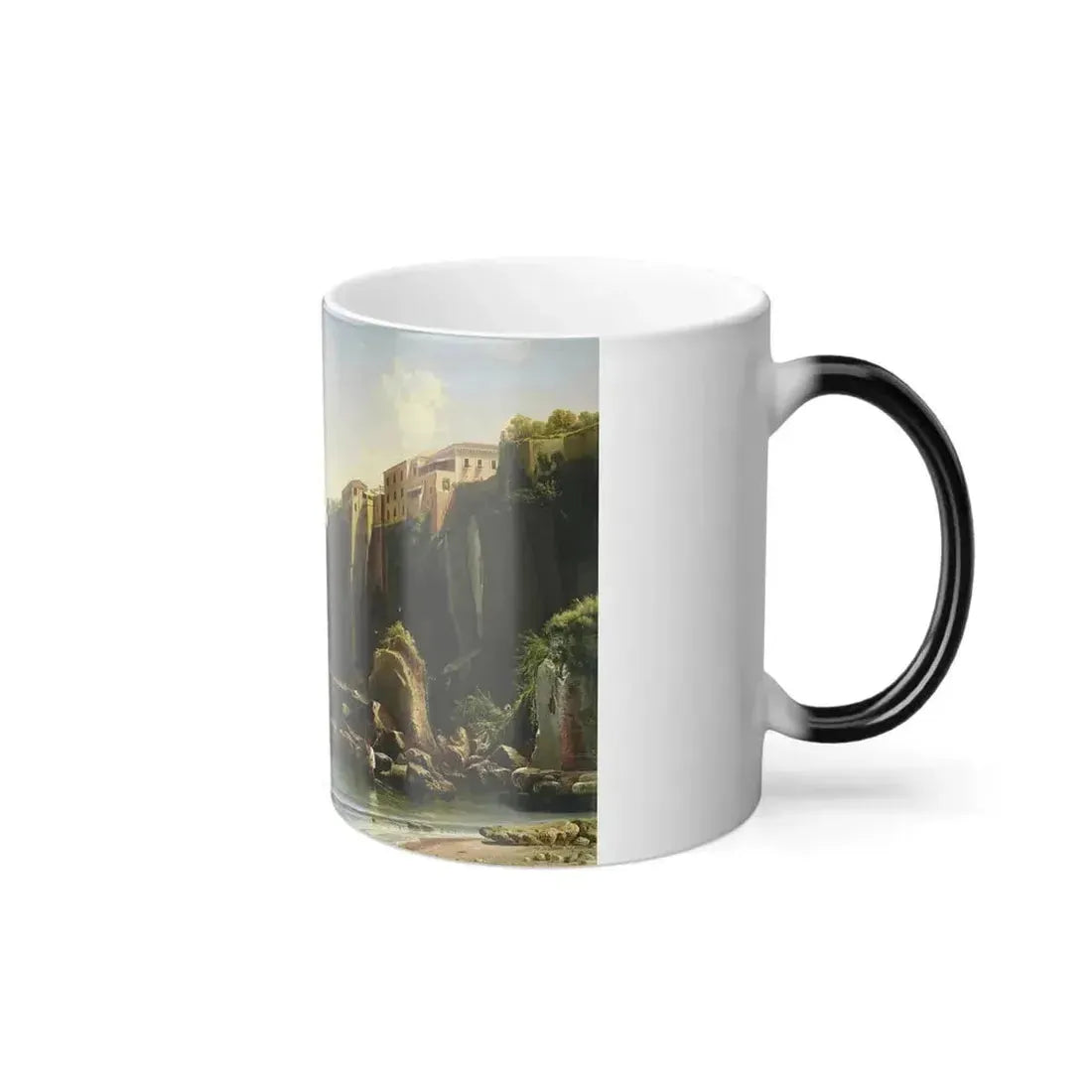 Alexey Petrovich Bogolyubov (1824-1896) Sorrento - Oil on Canvas 1855 - Color Changing Mug 11oz - Go Mug Yourself