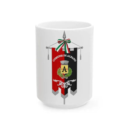 Alfano-Gonfalone (Italy) White Coffee Mug 15oz - Go Mug Yourself
