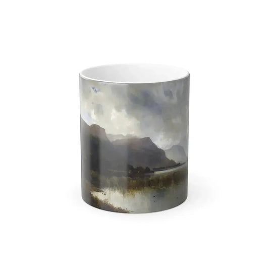 Alfred de Breanski (1852-1928) A Quiet Loch - Oil on Canvas - Color Changing Mug 11oz Default Title 11oz - Go Mug Yourself
