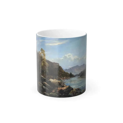 Alfred de Breanski (1852-1928) Borrowdale - Oil on Canvas - Color Changing Mug 11oz 11oz - Go Mug Yourself